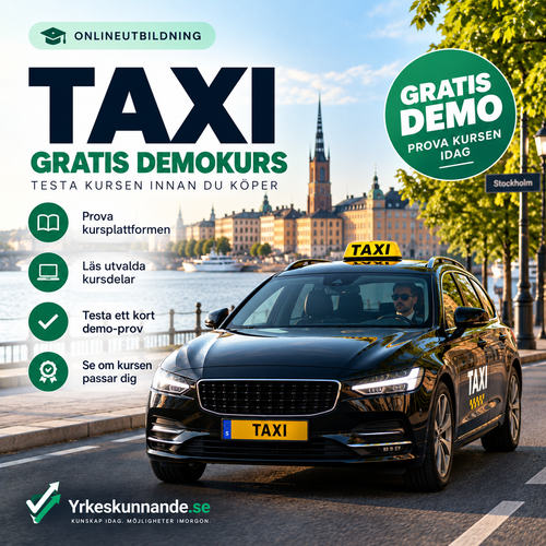 Gratis testkurs i Yrkeskunnande Taxi