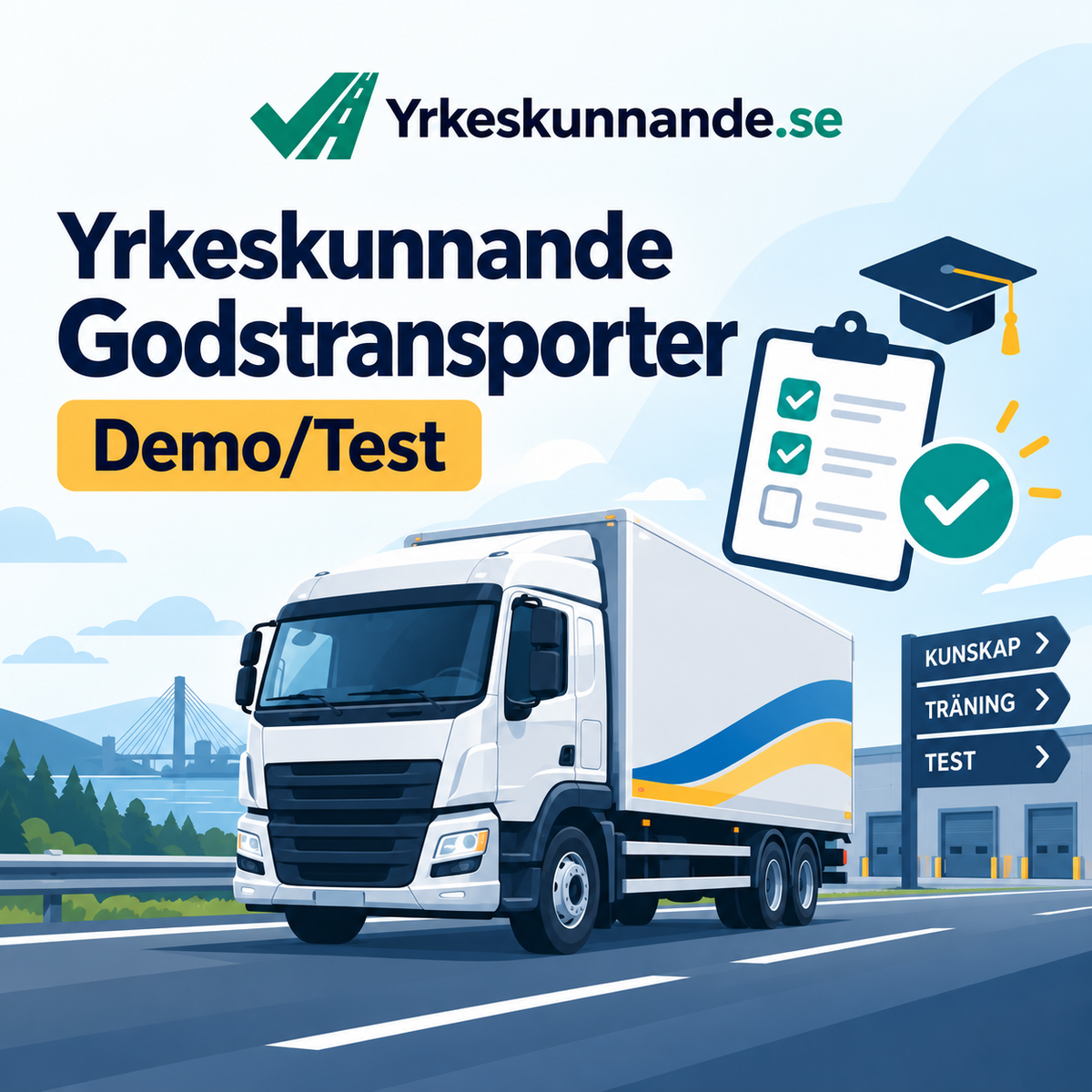 Gratis testkurs i Yrkeskunnande Godstrafik