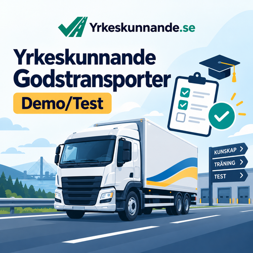 Gratis testkurs i Yrkeskunnande Godstrafik